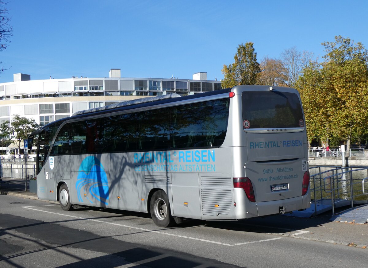 (268'378) - Gegenschatz, Altsttten - SG 43'208 - Setra am 21. Oktober 2024 bei der Schifflndte Thun