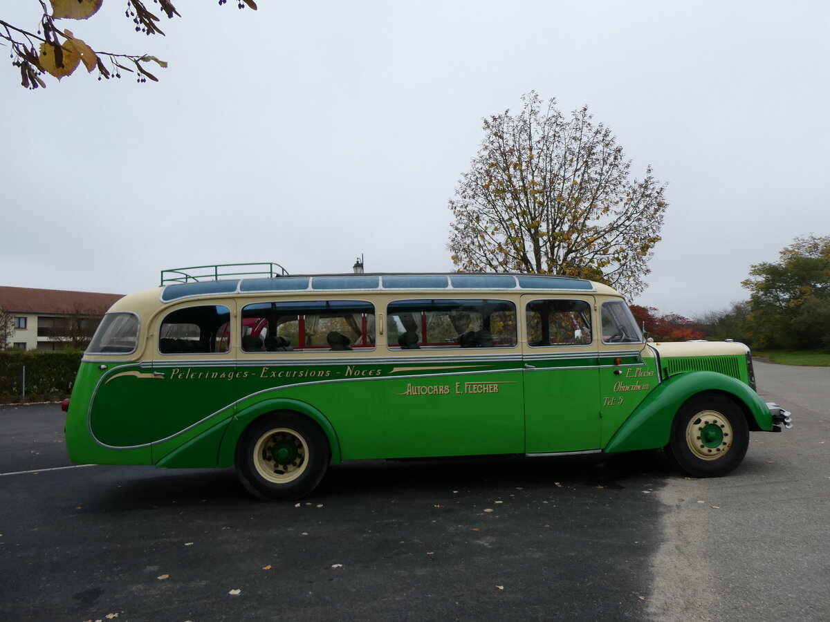 (268'594) - Flecher, Ohnenheim - DZ 827 AF - Saurer/Gangloff Colmar am 26. Oktober 2024 in Kintzheim, Cigoland