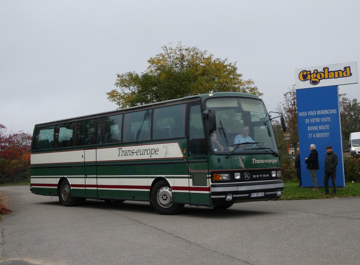 (268'607) - Trans-europe - FY 701 JF - Setra am 26. Oktober 2024 in Kintzheim, Cigoland