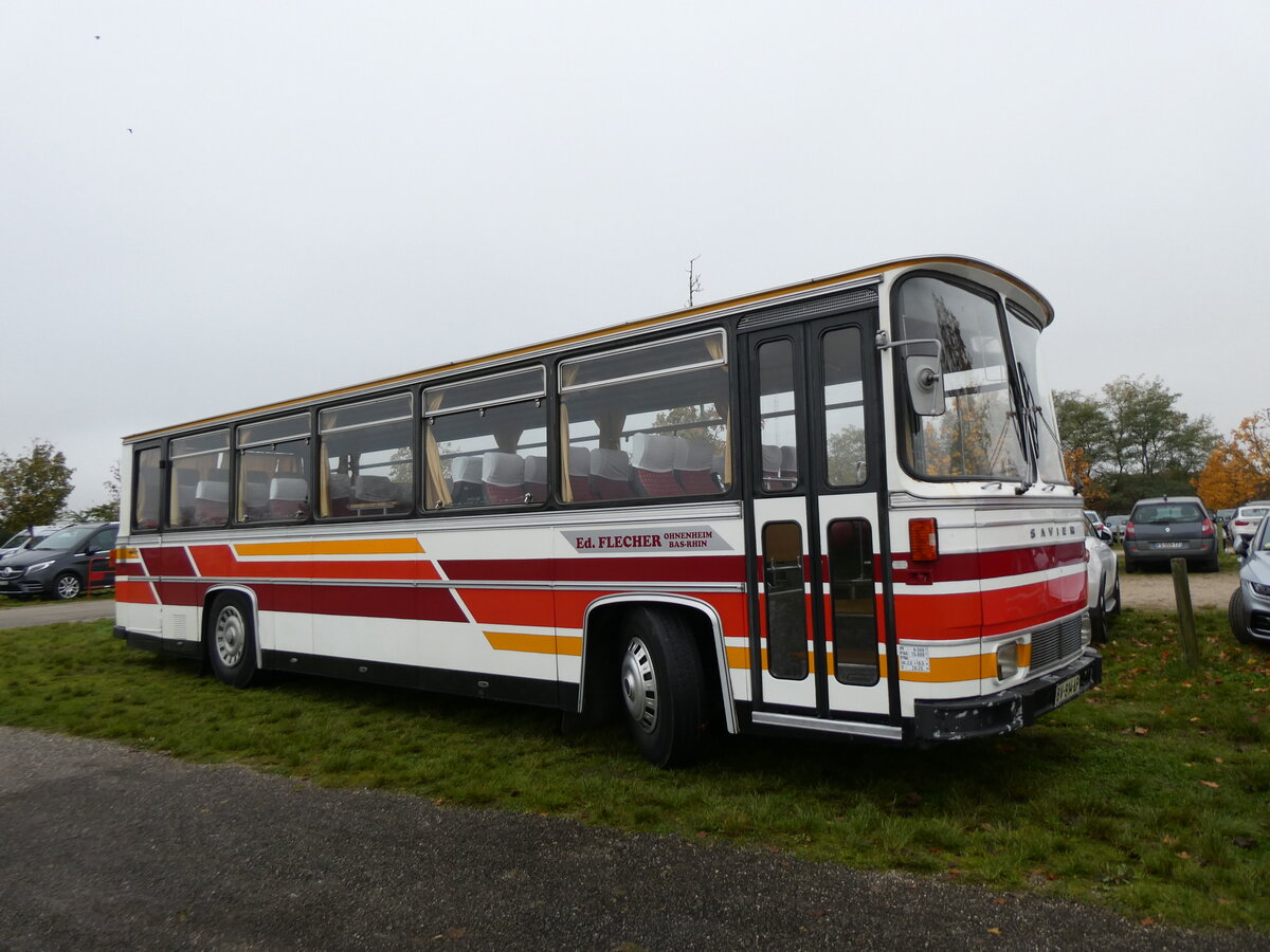 (268'625) - Flecher, Ohnenheim - BV 914 AP - Saviem am 26. Oktober 2024 in Kintzheim, Cigoland