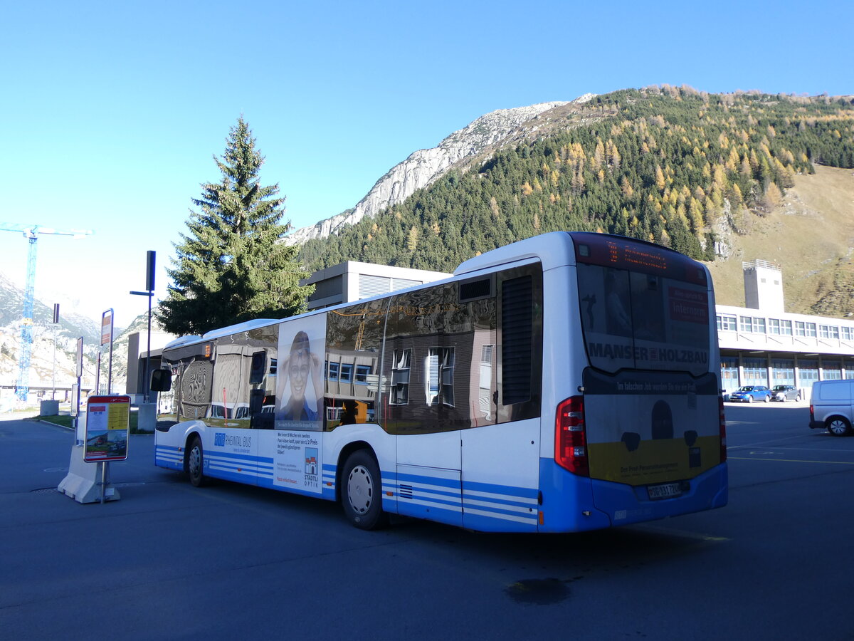 (268'809) - RTB Altsttten - Nr. 57/SG 131'724 - Mercedes am 29. Oktober 2024 beim Bahnhof Andermatt