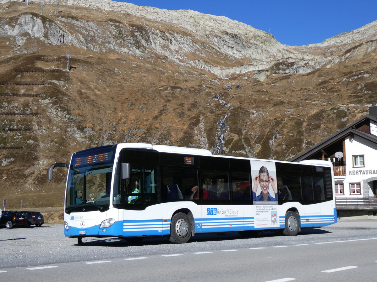 (268'816) - RTB Altsttten - Nr. 57/SG 131'724 - Mercedes am 29. Oktober 2024 auf dem Oberalppass