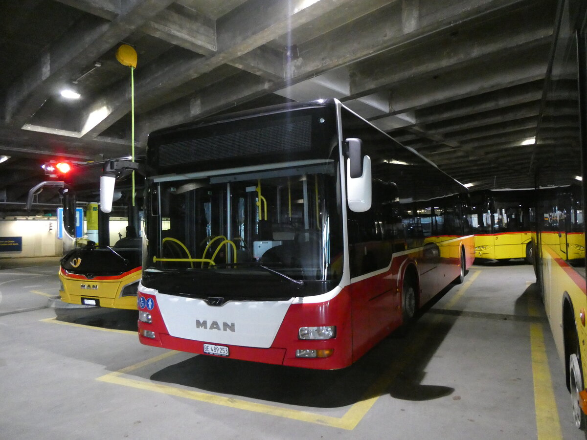 (269'482) - PostAuto Bern - BE 489'253/PID 12'335 - MAN (ex A-Wien) am 30. November 2024 in Bern, Postautostation