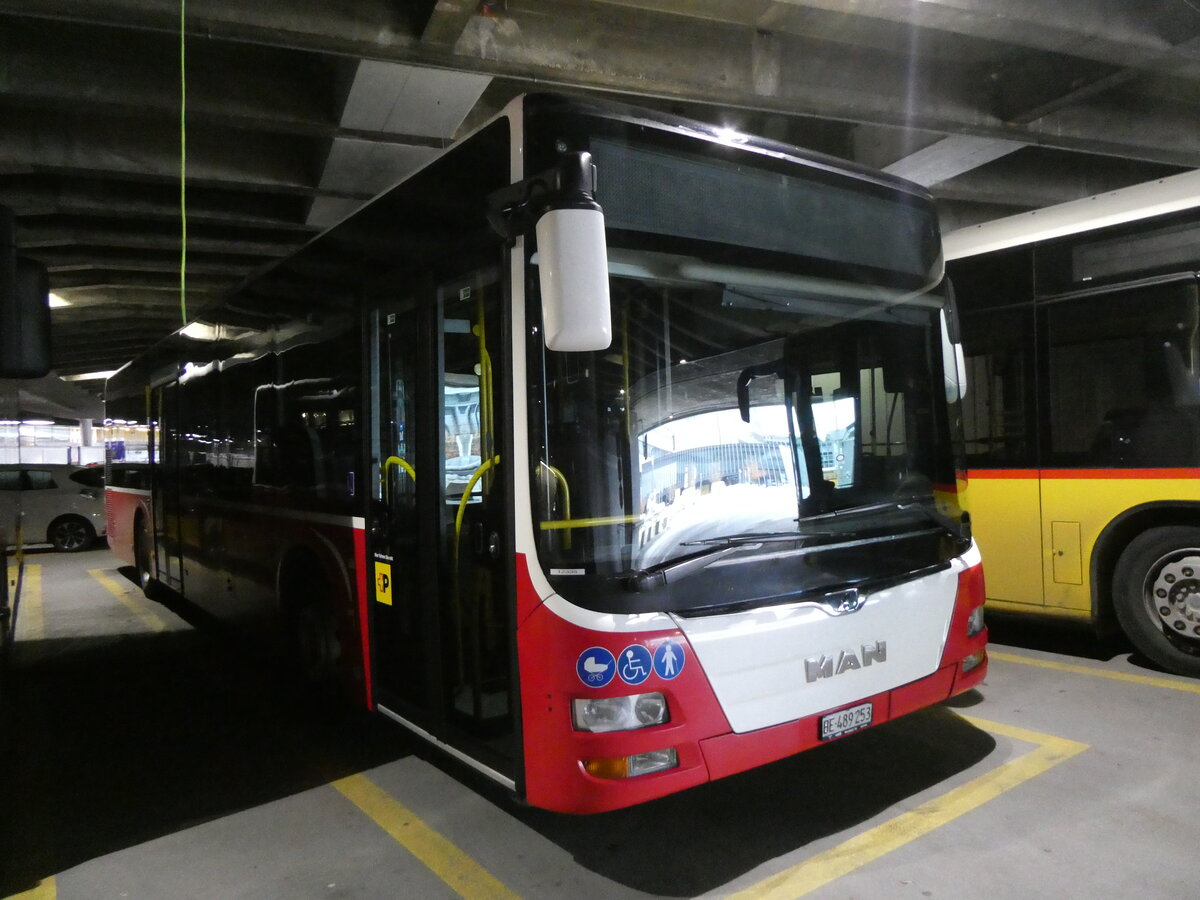 (269'483) - PostAuto Bern - BE 489'253/PID 12'335 - MAN (ex A-Wien) am 30. November 2024 in Bern, Postautostation