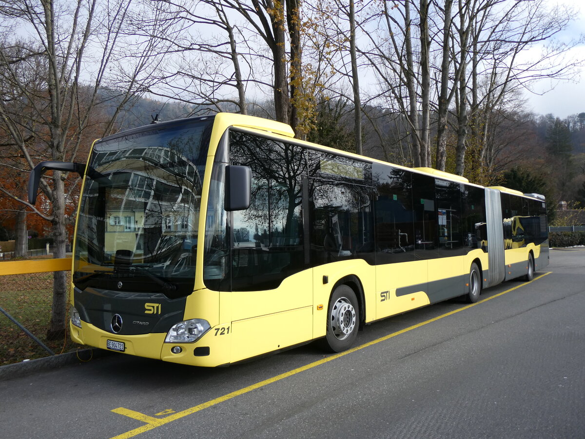 (269'573) - STI Thun - Nr. 721/BE 904'721 - Mercedes am 1. Dezember 2024 bei der Schifflndte Thun