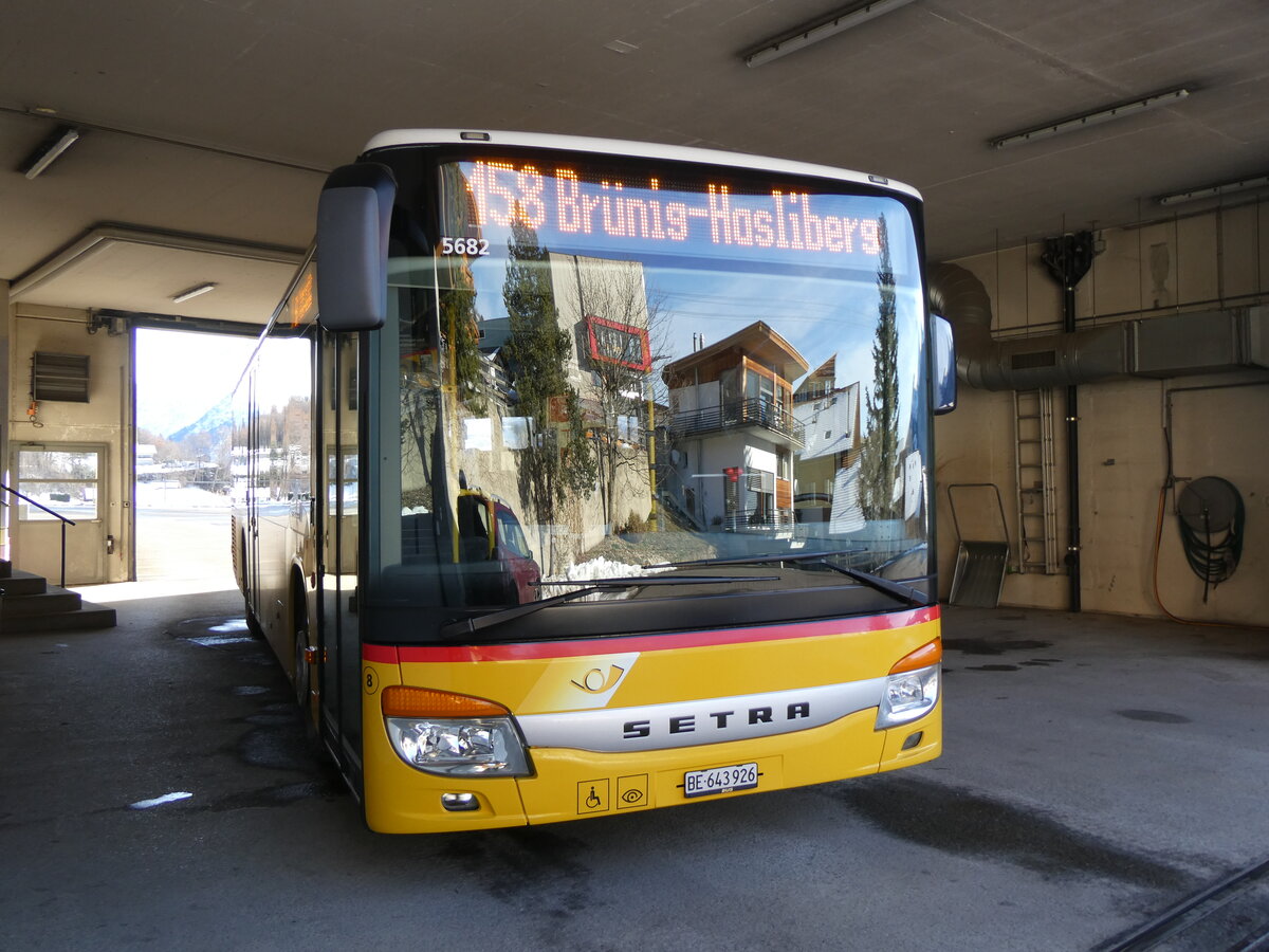 (269'952) - Flck, Brienz - Nr. 8/BE 643'926/PID 5682 - Setra am 17. Dezember 2024 in Reuti-Hasliberg, Garage