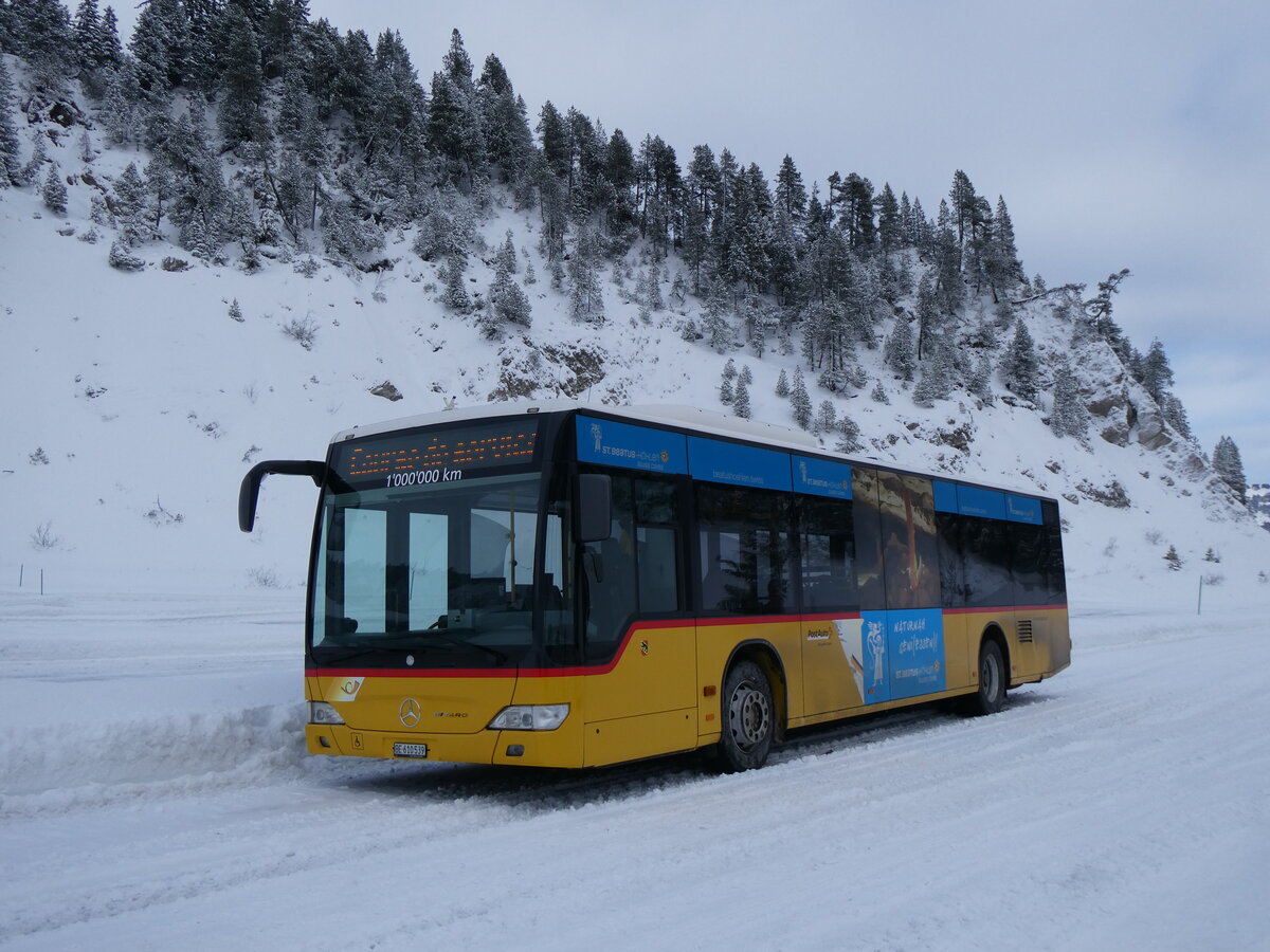 (270'068) - PostAuto Bern - BE 610'539/PID 5270 - Mercedes (ex BE 700'281; ex Schmocker, Stechelberg Nr. 2) am 21. Dezember 2024 in Col du Pillon, Glacier 3000