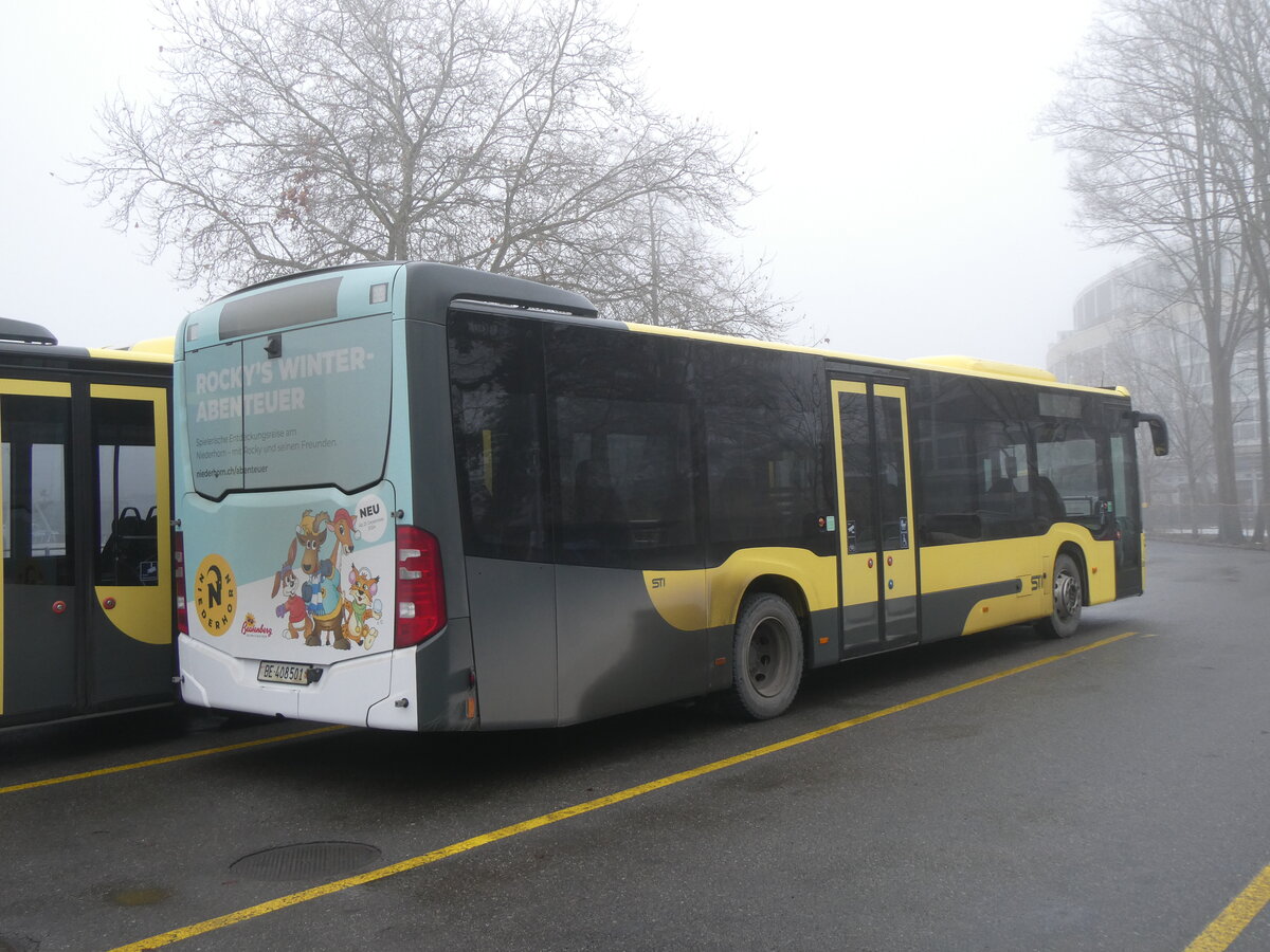 (270'468) - STI Thun - Nr. 501/BE 408'501 - Mercedes am 31. dezember 2024 bei der Schifflndte Thun