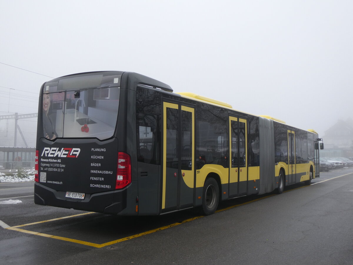 (270'473) - STI Thun - Nr. 706/BE 818'706 - Mercedes am 31. Dezember 2024 in Thun, CarTerminal