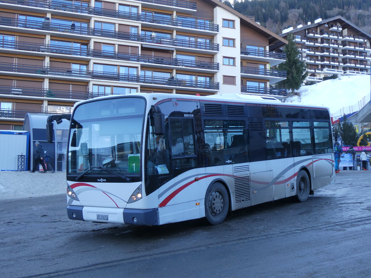 (270'503) - Lathion, Sion - Nr. 20/VS 31'615 - Van Hool (ex CAM Monaco/MC) am 1. Januar 2025 in Haute-Nendaz, Tlcabine