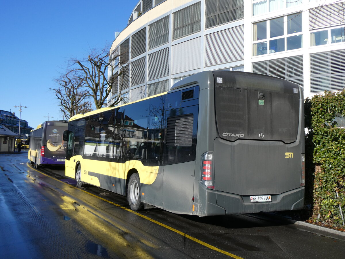 (270'580) - STI Thun - Nr. 416/BE 106'416 - Mercedes am 3. Januar 2025 bei der Schifflndte Thun