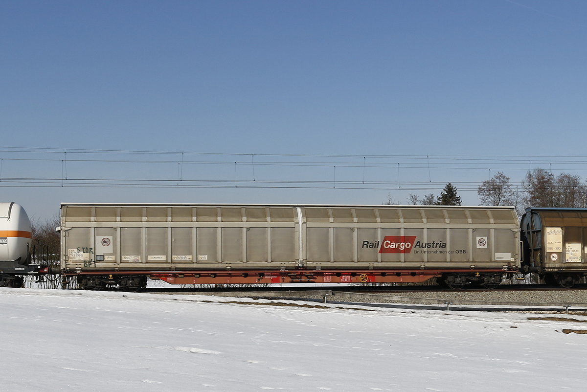 2743 396 (Habbinns) von  Rail Cargo Austria  am 23. Februar 2019 bei Grabenst�tt.