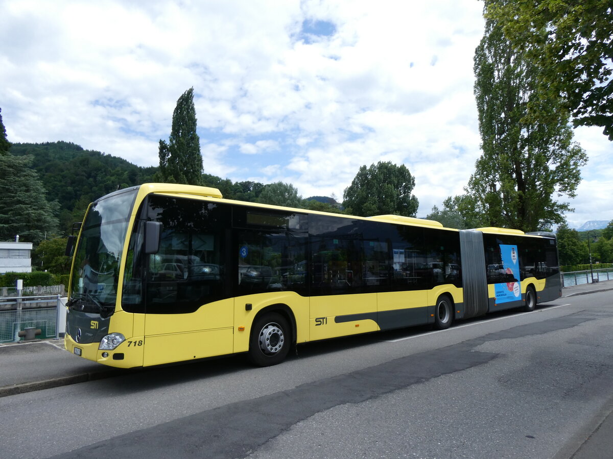 (276'331) - STI Thun - Nr. 718/BE 904'718 - Mercedes am 6. Juni 2025 bei der Schifflndte Thun