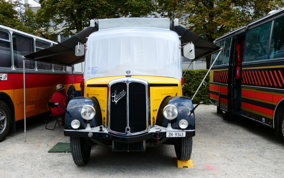 (279'097) - Langenegger A ., W�denswil - ZH 9343 - Saurer/Krapf (ex Tscharner, Thusis) am 16. August 2025 in Solothurn, Baseltor