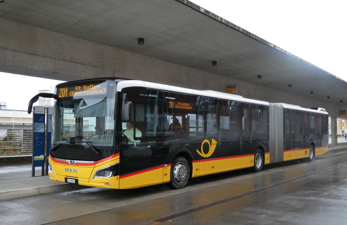 (282'760) - Eurobus, Arbon - Nr. 5/TG 40'063/PID 11'988 - MAN am 5. Dezember 2025 in Arbon, Bushof