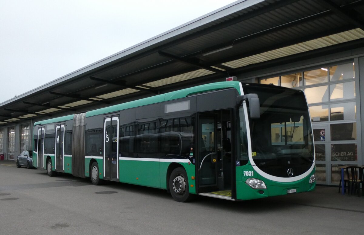 (283'068) - BVB Basel - Nr. 7031/BS 99'331 - Mercedes am 12. Dezember 2025 in Winterthur, Daimler Buses