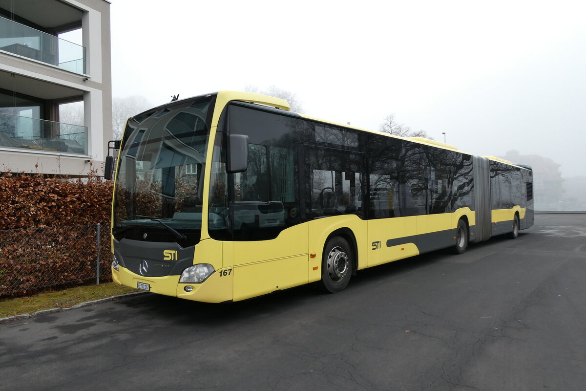(284'277) - STI Thun - Nr. 167/BE 752'167 - Mercedes am 18. Januar 2026 in Thun, Garage