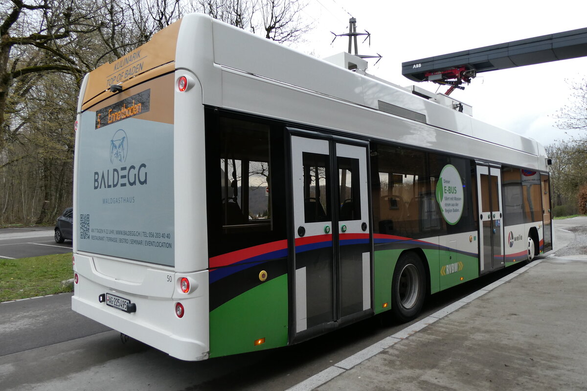 (285'733) - RVBW Wettingen - Nr. 50/AG 225'495 - eHess am 26. M�rz 2026 in Baden, Baldegg