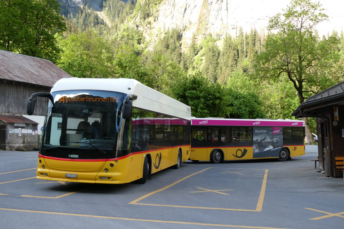 (286'942) - PostAuto Bern - BE 475'161/PID 10'248 - Hess am 13. Mai 2026 in Stechelberg, Hotel