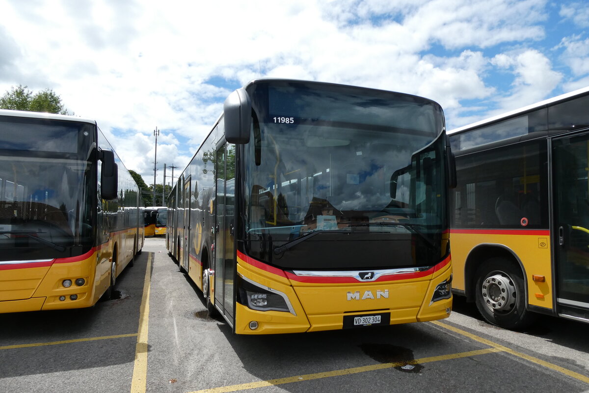 (287'048) - CarPostal Ouest - VD 302'304/PID 11'985 - MAN am 16. Mai 2026 in Yverdon, Garage 