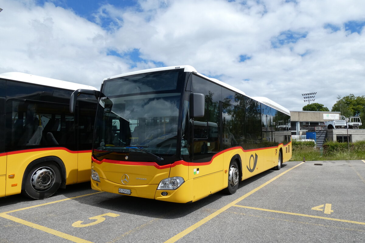 (287'058) - CarPostal Ouest - VD 259'045/PID 11'011 - Mercedes am 16. Mai 2026 in Yverdon, Garage
