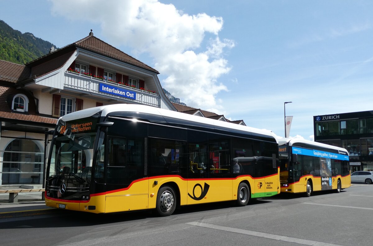 (287'104) - PostAuto Bern - BE 659'241/PID 12'306 - eMercedes am 19. Mai 2026 beim Bahnhof Interlaken Ost