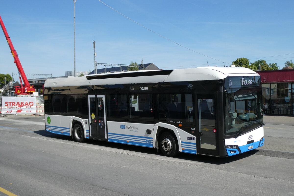 (287'123) - BOTG Amriswil - Nr. 421/TG 241'420 - eSolaris am 21. Mai 2026 beim Bahnhof Amriswil