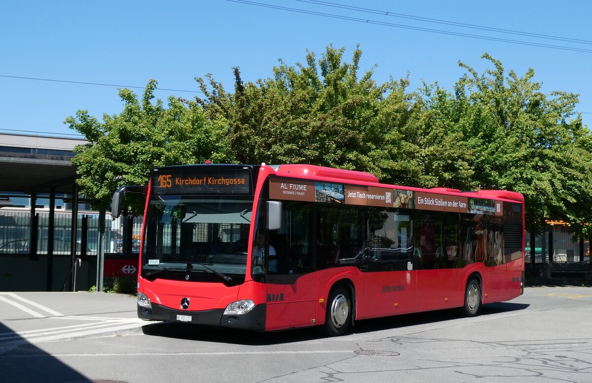 (287'145) - Bernmobil, Bern - Nr. 172/BE 855'172 - Mercedes am 22. Mai 2026 beim Bahnhof Wichtrach