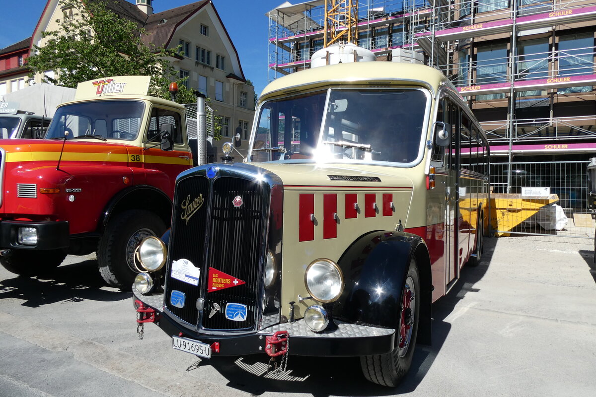 (287'172) - Imfeld, Sachseln - LI 91'695 U - Saurer/T�scher (ex L�tscher, Neuheim) am 23. Mai 2026 in Sarnen, OiO