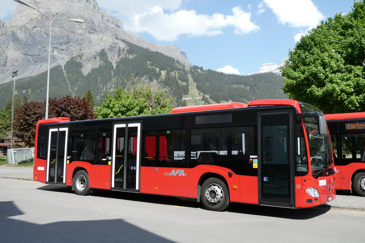 (287'348) - AFA Adelboden - Nr. 30/BE 26'703 - Mercedes am 26. Mai 2026 beim Bahnhof Kandersteg