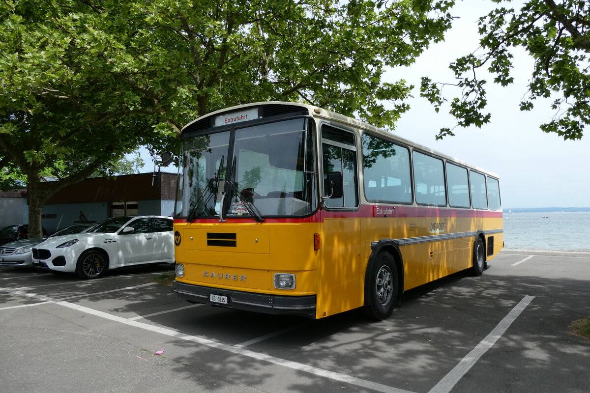 (287'444) - Gautschi, Suhr - AG 6835 - Saurer/T�scher (ex L�tscher, Neuheim Nr. 200/PID 2525; ex Cartek, Regensdorf; ex P 25'822) am 30. Mai 2026 in Arbon, Arbon Classics