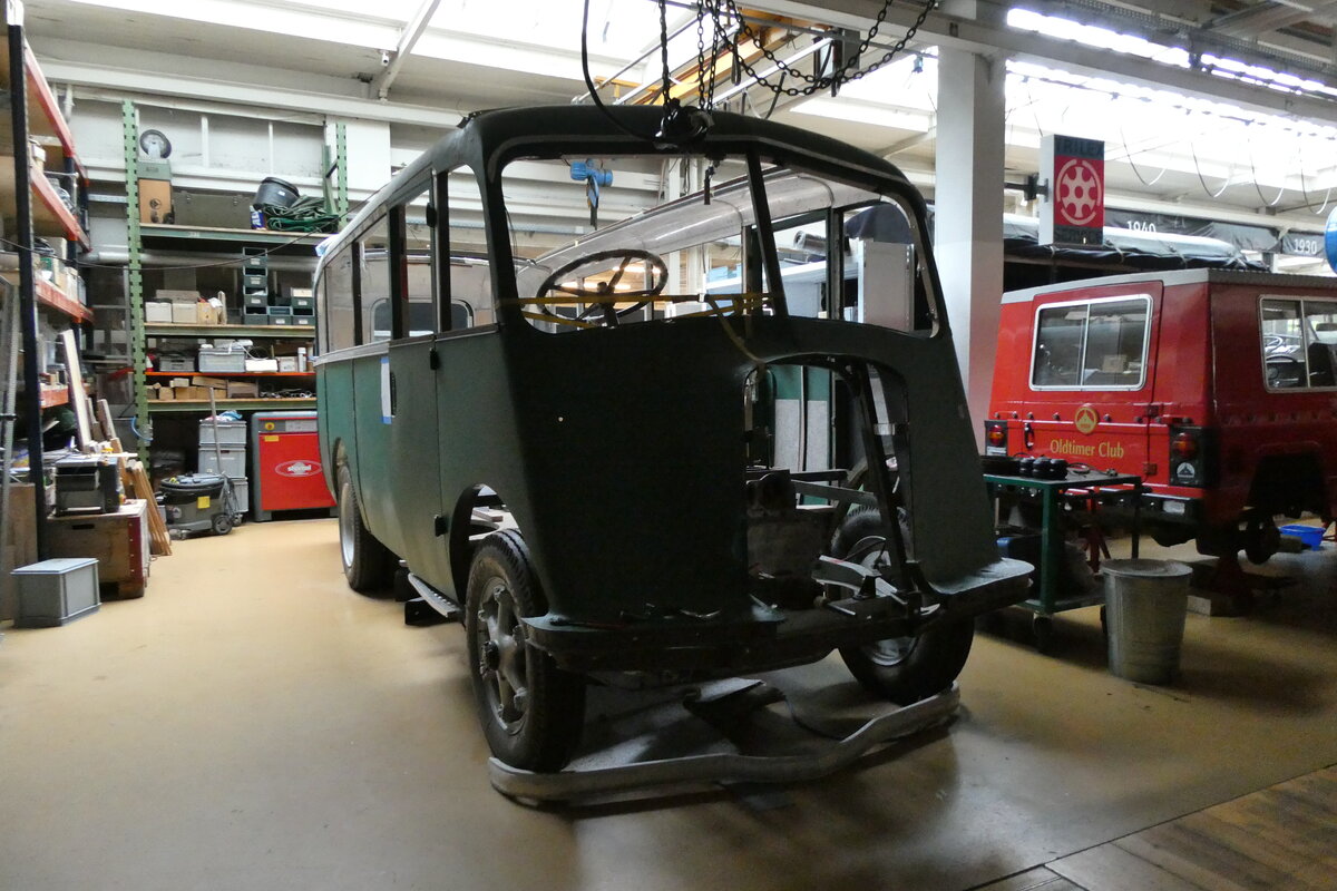 (287'456) - Oldtimer Club Saurer, Arbon - Saurer/R&Streun (ex Geiger, Adelboden Nr. 2) am 30. Mai 2026 in Arbon, Saurermuseum