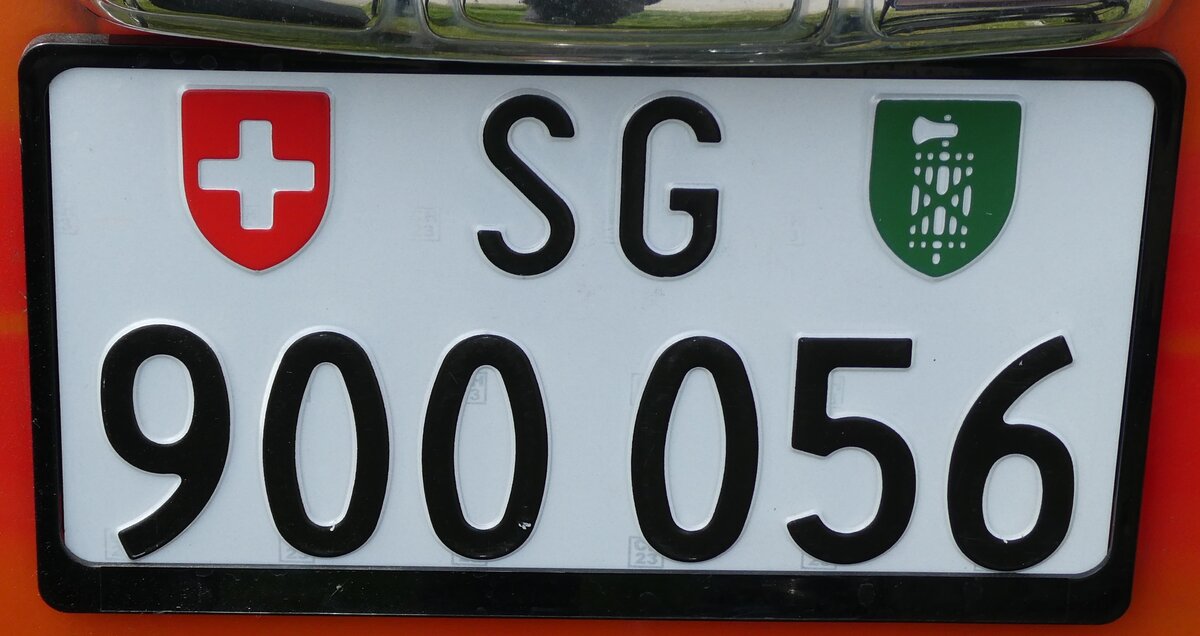 (287'484) - Nummernschild - SG 900'056 - am 30. Mai 2026 in Arbon, Arbon Classics