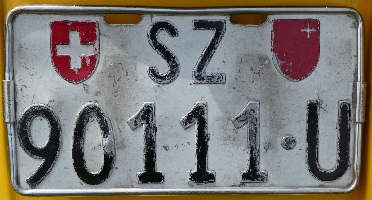 (287'485) - Nummernschild - SZ 90'111 U - am 30. Mai 2026 in Arbon, Arbon Classics