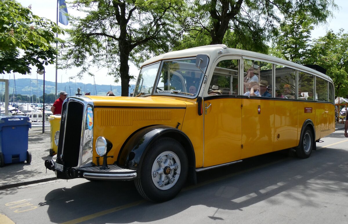 (287'504) - Baumgartner, Horn - Nr. 4/SG 112'580 - Saurer/Saurer (ex Nr. 2; ex Montegazzi, Riva San Vitale; ex AMSA Chiasso Nr. 20; ex OAK Wangen a.A. Nr. 10; ex P 23'082; ex P 2134) am 30. Mai 2026 in Arbon, Arbon Classics
