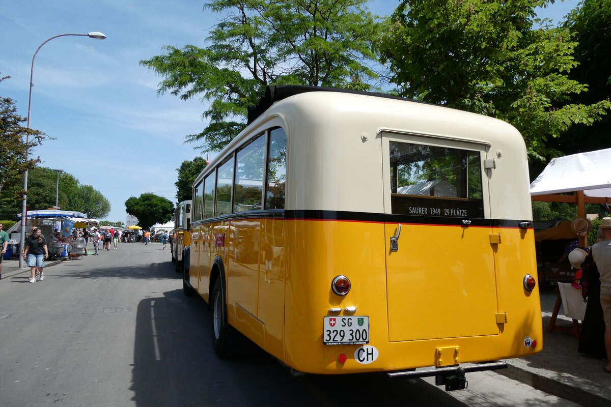 (287'506) - Baumgartner, Horn - SG 329'300 - Saurer/T�scher (ex Bucheli, Kriens Nr. 10; ex Gr�ni, Udligenswil) am 30. Mai 2026 in Arbon, Arbon Classics