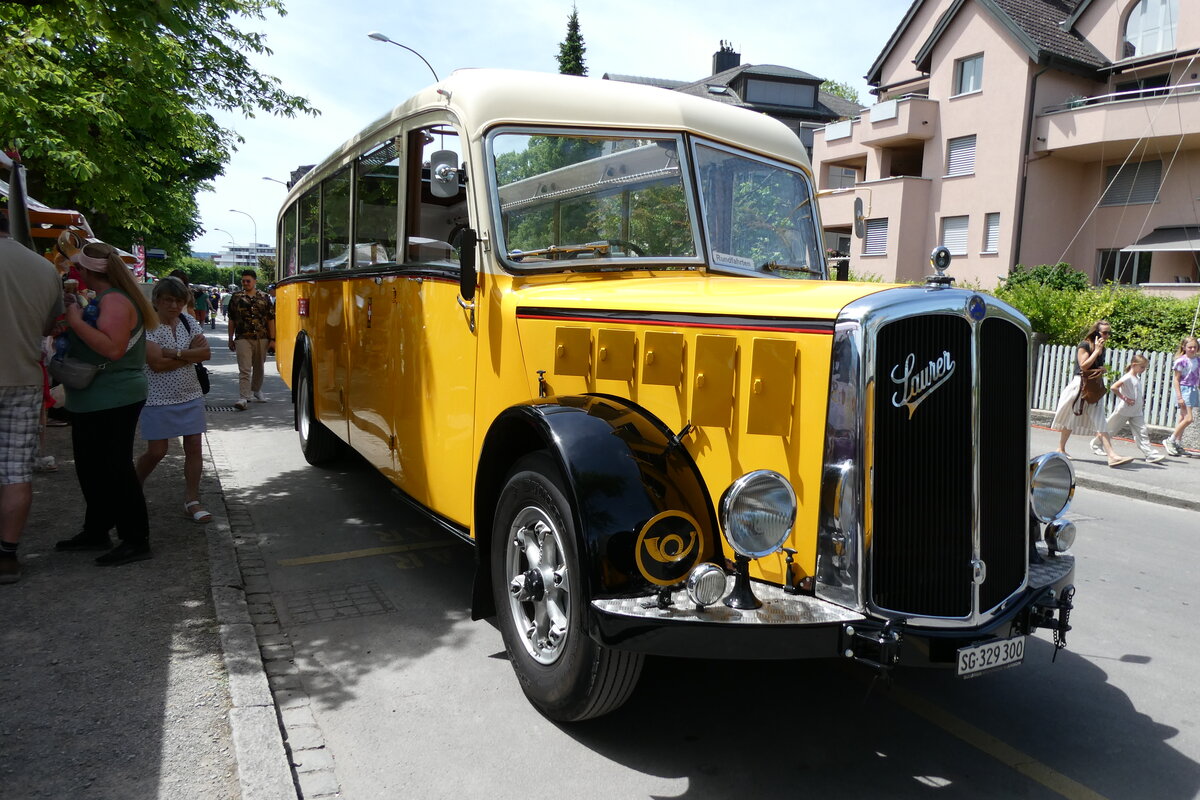 (287'507) - Baumgartner, Horn - SG 329'300 - Saurer/T�scher (ex Bucheli, Kriens Nr. 10; ex Gr�ni, Udligenswil) am 30. Mai 2026 in Arbon, Arbon Classics