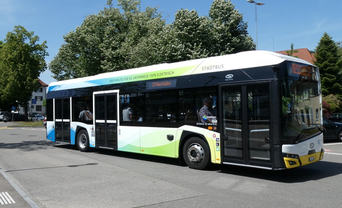 (287'515) - SBK Kreuzlingen - Nr. 5/TG 241'415 - eSolaris am 30. Mai 2026 beim Bahnhof Kreuzlingen