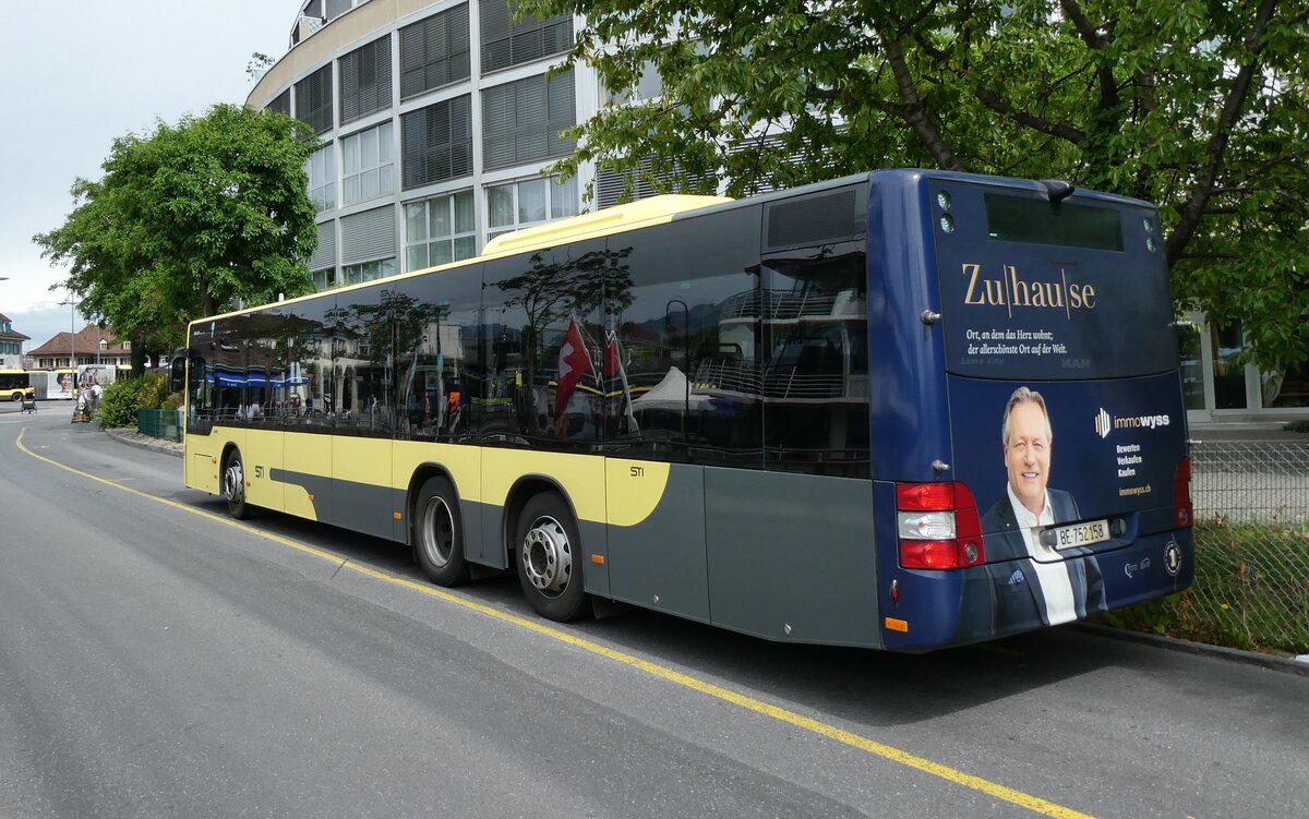 (287'580) - STI Thun - Nr. 158/BE 752'158 - MAN am 4. Juni 2026 bei der Schiffl�ndte Thun