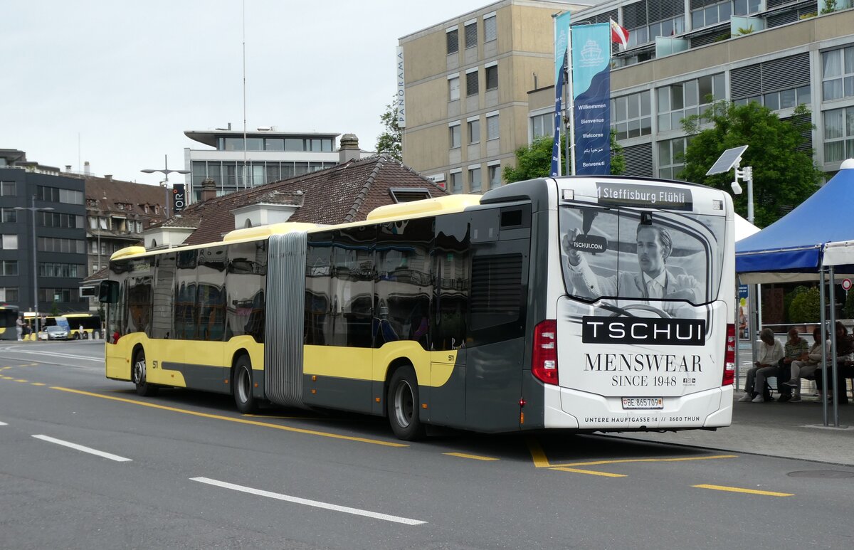 (287'587) - STI Thun - Nr. 709/BE 865'709 - Mercedes am 4. Juni 2026 beim Bahnhof Thun