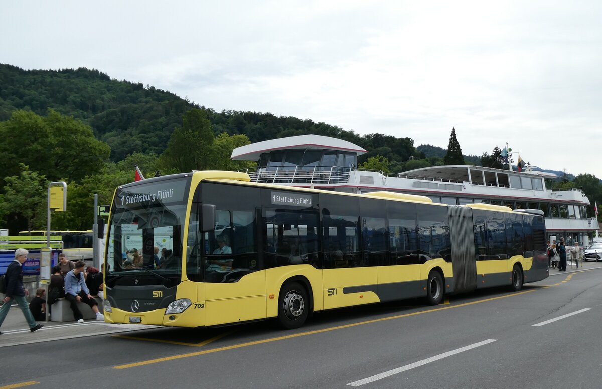 (287'588) - STI Thun - Nr. 709/BE 865'709 - Mercedes am 4. Juni 2026 beim Bahnhof Thun