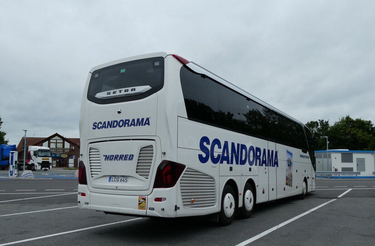 (287'639) - Aus Schweden: Scandorama, Horred - LCG 64S - Setra am 7. Juni 2026 in Buchholz, Autohof Schwarmstedt