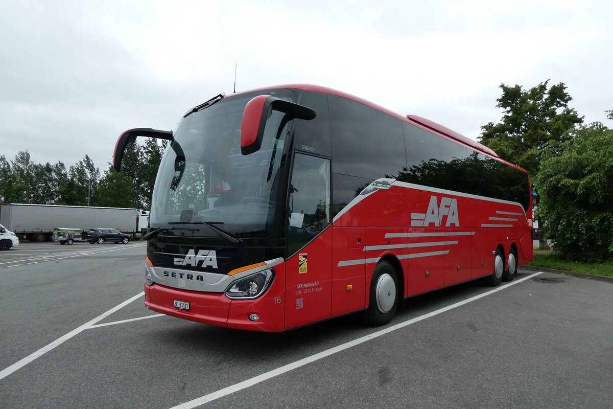 (287'640) - Aus der Schweiz: AFA Adelboden - Nr. 16/BE 21'181 - Setra am 7. Juni 2026 in Buchholz, AutohofSchwarmstedt