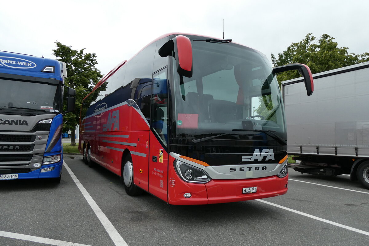 (287'641) - Aus der Schweiz: AFA Adelboden - Nr. 16/BE 21'181 - Setra am 7. Juni 2026 in Buchholz, Autohof Schwarmstedt