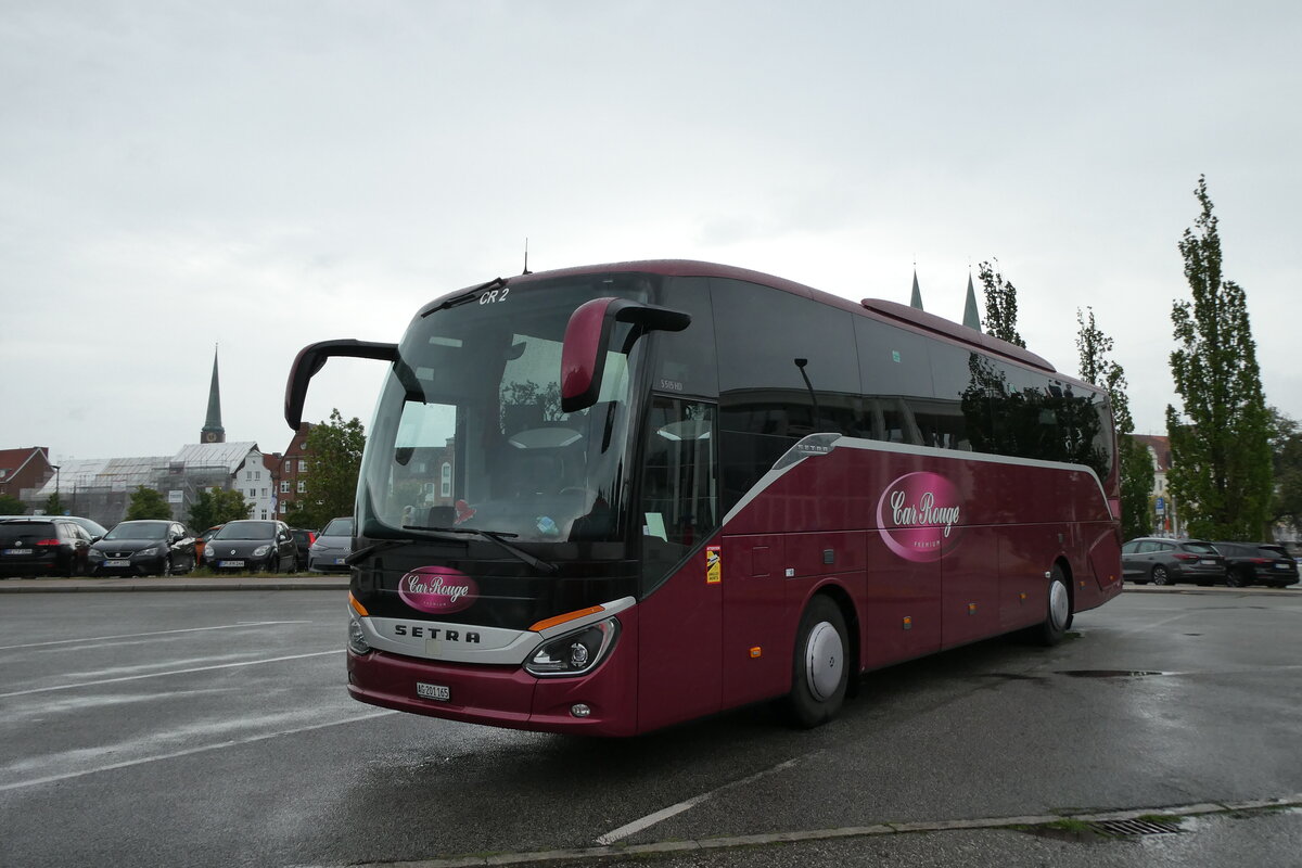 (287'687) - Aus der Schweiz: Car Rouge, Windisch - Nr. 2/AG 201'165 - Setra am 7. Juni 2026 in L�beck, Willy-Brandt-Parkplatz