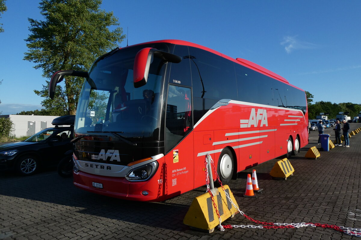 (287'694)  Aus der Schweiz: AFA Adelboden - Nr. 16/BE 21'181 - Setra am 7- Juni 2026 in Travem�nde, Hafen