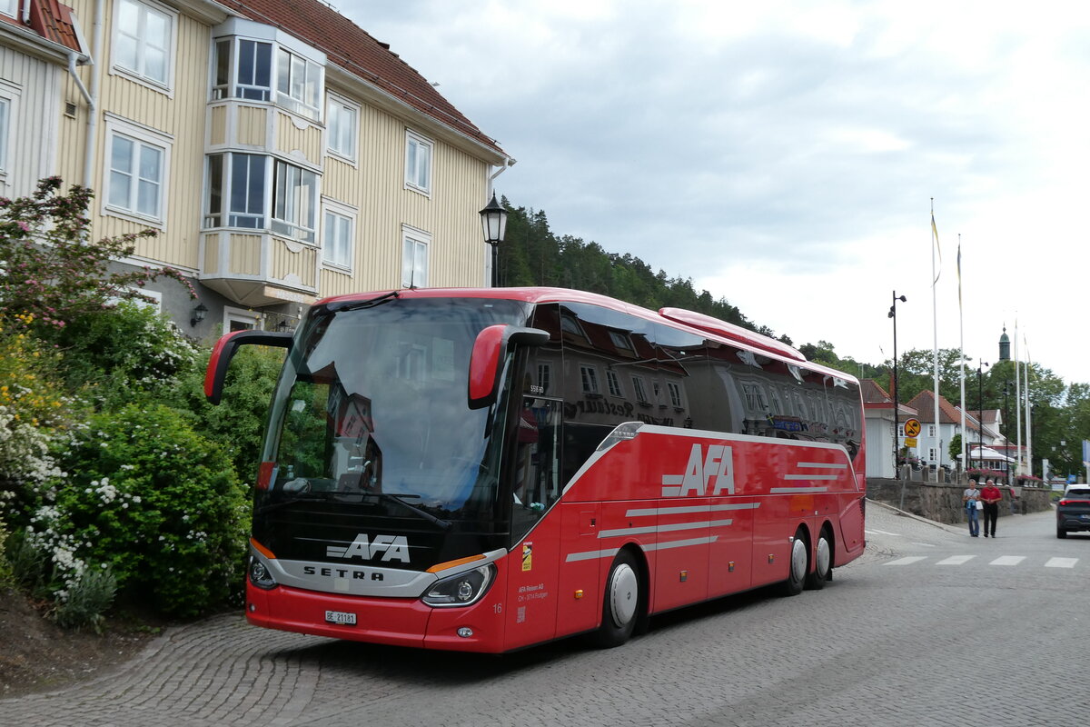 (287'809) - Aus der Schweiz: AFA Adelboden - Nr. 16/BE 21'181 - Setra am 8. Juni 2026 in Gr�nna, Braheparken