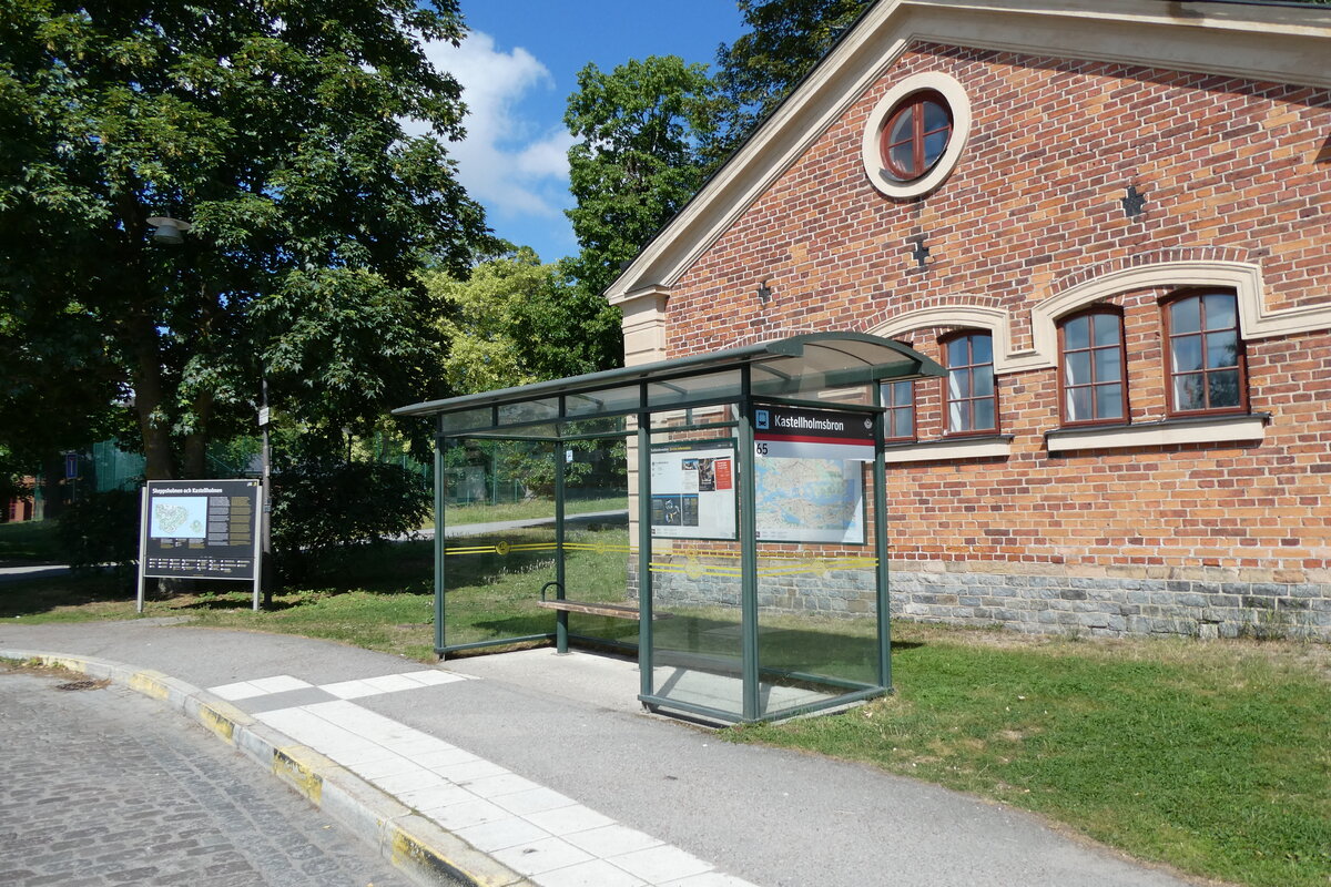 (287'859) - SL-Haltestelle am 9. Juni 2026 in Stockholm, Kastellholmsbron