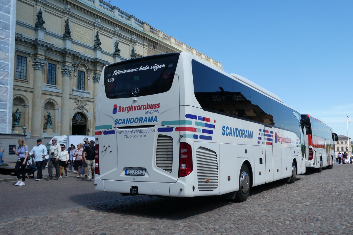 (287'871) - Bergkvarabuss, Kalmar - Nr. 159/ZLJ 943 - Mercedes am 9. Juni 2026 in Stockholm, Altstadt