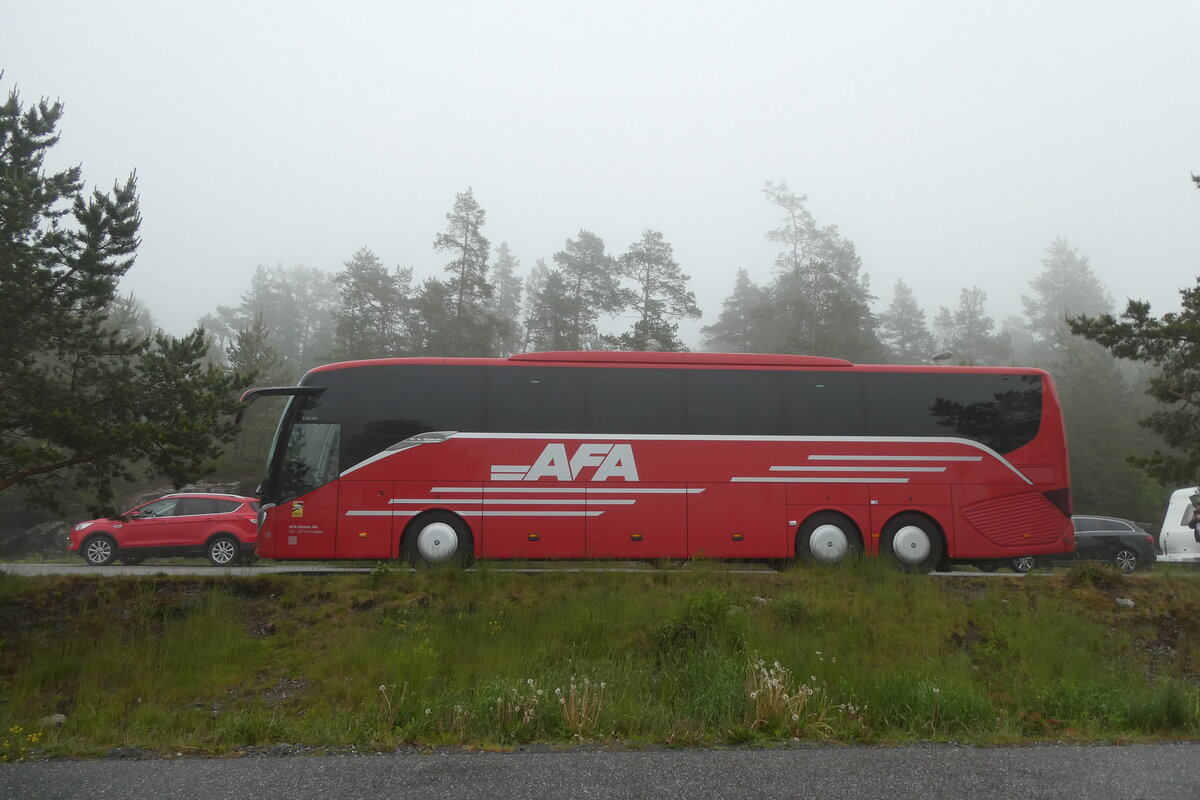 (287'918) - AFA Adelboden - Nr. 16/BE 21'181 - Setra am 10. Juni 2026 in Sandov�ken, Rastplatz H�gakustenbron